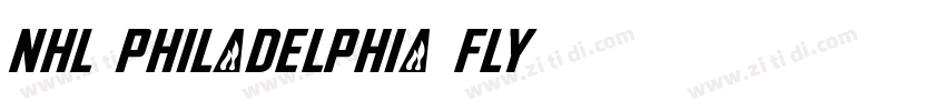 NHL Philadelphia Fly字体转换